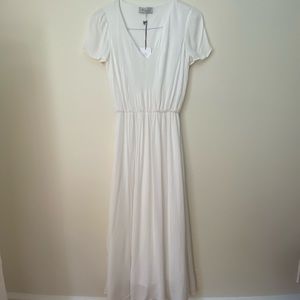 Brand New WAYF white maxi summer dress